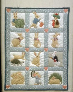 Material Culture: Quilt - with rabbits